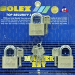 SOLEX กุญแจทองเหลือง โซเล็กซ์ มาสเตอร์คีย์ 3 ตัว/ชุด