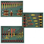 SATA 09935 ชุดถาดเครื่องมืองานช่างไฟฟ้า 59 ชิ้น ซาต้า (ชุด)