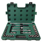 SATA ชุดประแจบล็อก 1/2" 6เหลี่ยม จำนวน 25 ชิ้น ซาต้า #09061