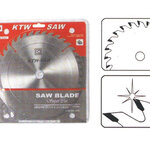 KTW SUPERCUT ใบเลื่อยวงเดือนติดคาร์ไบด์ ตัดไม้ ชนิดหนา ขนาด 10 นิ้ว