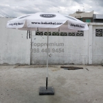 ร่มสนามขนาด 40 นิ้ว ทรงกลม งานพิมพ์เครื่อง