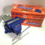 META ปากกาจับชิ้นงาน มีแท่นหมุนได้รอบตัว รุ่นเหล็กเหนียว เมต้า