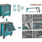 TOTAL THPTCS73281 ชุดตู้เครื่องมือช่าง พร้อมอุปกรณ์ 328 ชิ้น โททอล