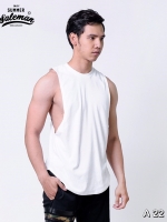 เสื้อกล้าม A 22 สีขาว
