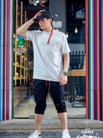 กางเกงขาสามส่วนCOTTON รหัส SS 315 RB สีดำ