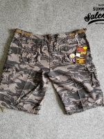 กางเกงขาสั้น รุ่น camo shorts สีลายพรางเทา
