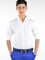 เสื้อเชิ้ตผู้ชายสีขาว S-018
