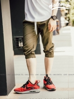 กางเกงสามส่วน พรีเมี่ยม ผ้า COTTON รหัส SS 313 OLIVE GREEN ขี้ม้า