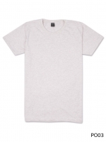 เสื้อยืดคอกลมเรียบ Po03 สีชมพูฟอก