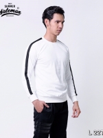 เสื้อยืดแขนยาว L 22T สีขาว