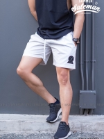 กางเกงขาสั้น พรีเมี่ยม ผ้า COTTON รหัส SS 222 สีขาว