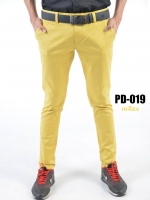 กางเกงขายาว รุ่น PD-019 (สีเหลือง)