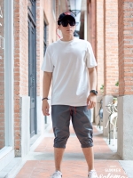 กางเกงขาสามส่วนCOTTON รหัส SS 311 RB สีเทา