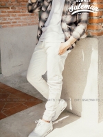 กางเกง JOGGER พรีเมี่ยม ผ้า COTTON รหัส SS 622 ขาว
