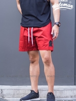 กางเกงขาสั้น พรีเมี่ยม ผ้า COTTON รหัส SS 217 สีแดง