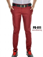 กางเกงขายาว รุ่น PD-011 (สีแดงเลือดหมู)