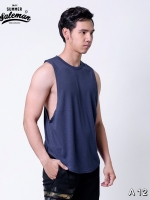 เสื้อกล้าม A 12 สีกรมท่า