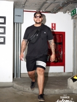 กางเกงขาสั้น SST215WW SN แถบงูขาว