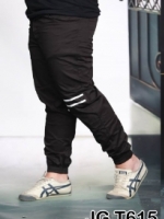 กางเกง jogger JG T615 ดำแถบ