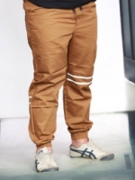 กางเกง jogger JG T602 กากีแถบ