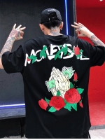 เสื้อยืด Street Fashion Oversize สีดำ MONEY