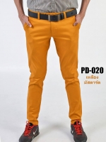 กางเกงขายาว รุ่น PD-020 (สีเหลืองมัสตาร์ด)