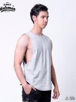 เสื้อกล้าม A 09 สีเทาอ่อน