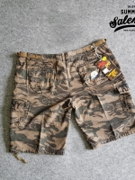 กางเกงขาสั้น รุ่น camo shorts สีลายพรางเขียว