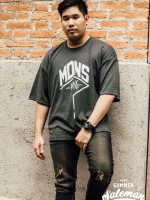 เสื้อยืด MDNS สีเทาเข้ม -110-2