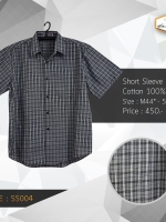 BIG เสื้อเชิตพิมพ์ลายสก็อต SS004
