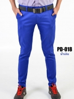 กางเกงขายาว รุ่น PD-018 (สีน้ำเงิน)