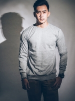 เสื้อยืดแขนยาว สีเทาอ่อน SOFT GREY