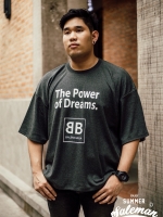 เสื้อยืด The power of Dreams สีเทาเข้ม -113-2