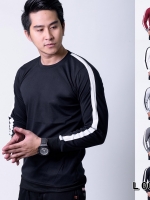 เสื้อยืดแขนยาว L0050 NAVY BLUE