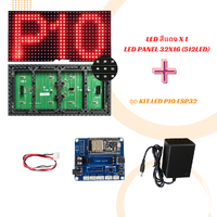 LED สีแดง บอร์ด ESP32 LED P10 Matrix Panel Shield Arduino Uno library for Freetronics DMD