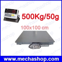 500kg/50g ฐานชั่ง 100x100cm รุ่น CI-200A- 1010-500