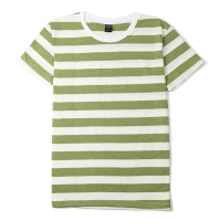 เสื้อยืดคอกลมลายทาง S066 (สีน้ำเงินกรมท่าใหญ่) ไซต์ XL