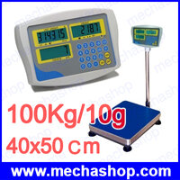 พิกัด 100Kg/10g แท่นชั่ง 40x50 cm