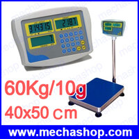 พิกัด 60Kg/10g แท่นชั่ง 40x50 cm