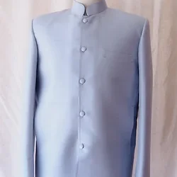 เสื้อสูทซาฟารี สูทคอจีน ทรงพระราชทาน ไหมแท้ สีฟ้าอ่อน รหัส DM-CT0301663