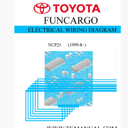 หนังสือ คู่มือซ่อม วงจรไฟฟ้า Wiring Diagram Toyota FUNCARGO (2000-8~)