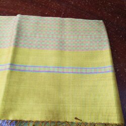 ผ้าสไบ ผ้าคลุมไหล่ผ้าไหม ไหมแท้ ลายราชวัตร เนื้อละเอียด ขนาด 63x190ซม. เฉดสีเหลืองอ่อน รหัส ZYG-NY0126662