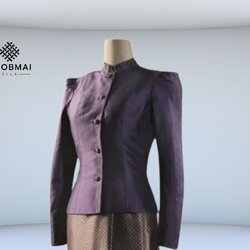 แบบตัด เสื้อไทยอัมรินทร์ ไหล่จับจีบ (ไม่รวมผ้า) ตามแบบ รหัส CUT-ST-1019663