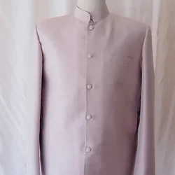 เสื้อสูทซาฟารี สูทคอจีน ทรงพระราชทาน ไหมแท้ สีขาว สีเทา รหัส DM-CT0301661