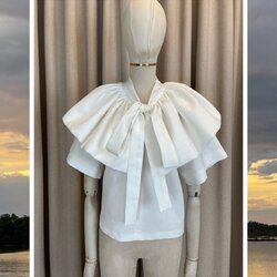 แบบตัด เสื้อผ้าไหม (ไม่รวมผ้า) ตามแบบ รหัส CUT-51-03246722