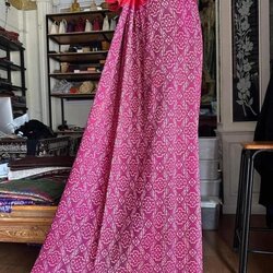 ซิ่น พระตะบอง ไหมบ้านสาวมือ สีธรรมชาติ ขนาด 115x150ซม สีม่วงชมพู รหัส N9-SIL-A17