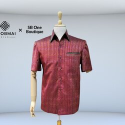 แบบตัด สูทชาย ผ้าไหม chobmai x SBone รหัส CUT-SB04016616
