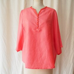 เสื้อสตรี แขนสามส่วน ไหมแท้ 100% | เลือกไซส์ | เลือกสีได้ รหัส WD-CT-0603662