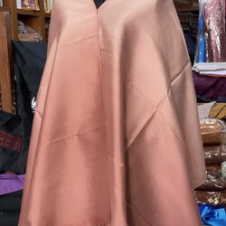 ผ้าคลุมไหล่ผ้าไหม สไลด์สี เนื้อเรียบ ขนาด 60x200ซม. สีส้ม รหัส ZYE-AA-1114684