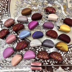 กระเป๋าสตางค์ซิปใบเล็ก โค้งพัด คละสี แพคโหล(12ชิ้น) รหัส GL-ST